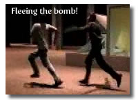 fleeing the bomb