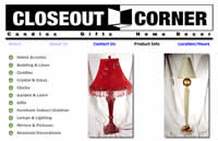 a product page on closeout corner