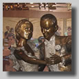 Ruthie and Dennis with dancers