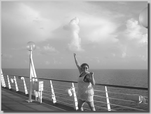 Rooty Jr. walking on deck 10