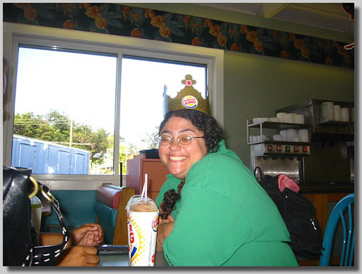 Key West - Rooty Jr. at Burger King getting a Slurpee