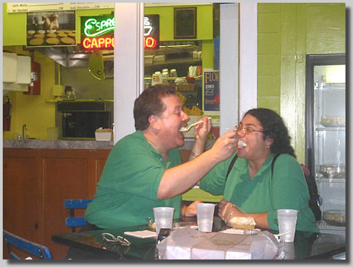 Key West - Gush and Rooty Jr. getting some Key Lime Pie