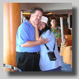 Dennis and Ruthie in the Schooner Bar on deck 6