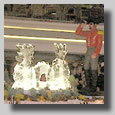 This was the gala buffet in the dining room on deck 5 where they made all these cool creations out of food and had these incredible ice sculptures.