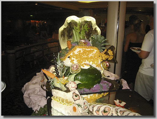 A fish made all out of food!