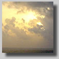 A sunset that I shot from somewhere on the ship.
