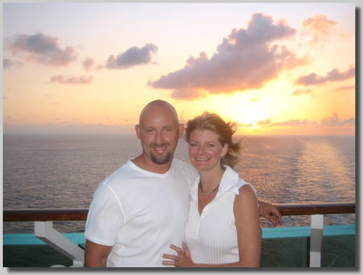 A couple that got engaged on the cruise