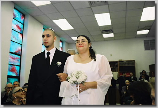 This is the wedding Processional with Rooty Jr. being escorted by Josh.